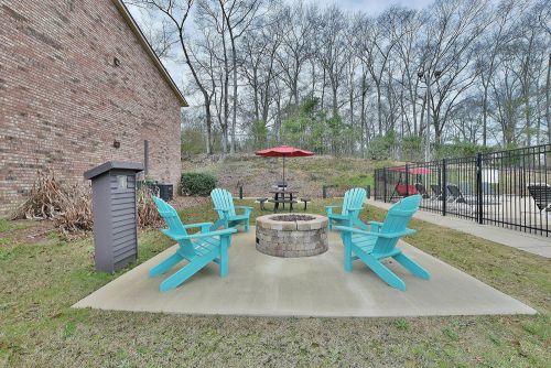 outdoor fire pit area 